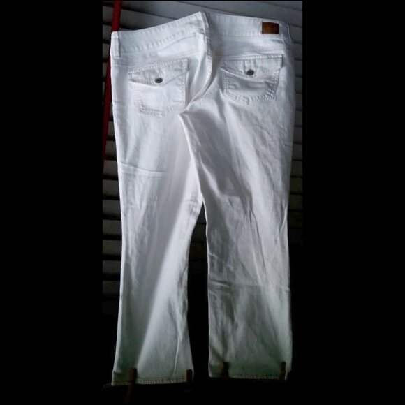 Size 14 - American Eagle Artist Stretch Cream Denim Jeans - Picture 4 of 8